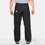 Canvas Double Knee Carpenter Pants - Black